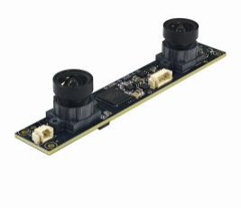 R8 stereo camera module in perspective view